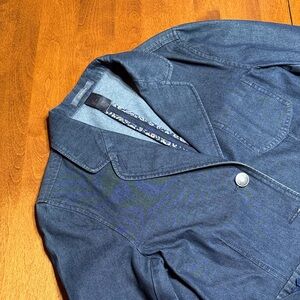 Liz Claiborne 1990s Vintage Denim Jacket with Pockets - Large